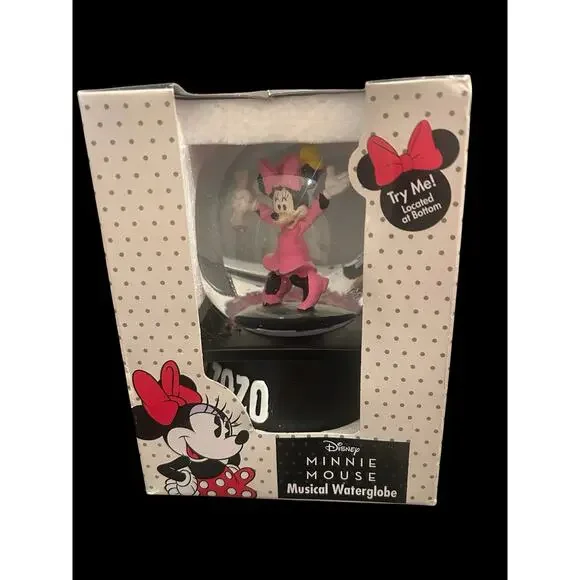 Disney Mickey & Minnie Mouse in Cap & Gown 2020 Grad Boxed‎ Musical Water Globes - Picture 3 of 6